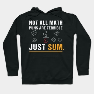 Not All Math Puns Are Terrible Just Sum - Math Not All Math Puns Are Terrible Just Sum - Math Teacher T-Shirt,Mathematician Teacher Hoodie